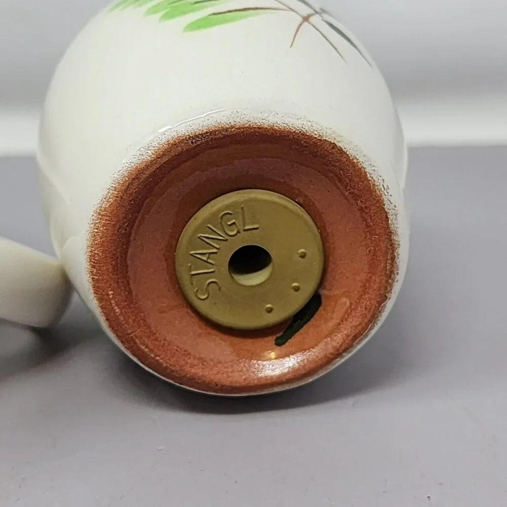 Vintage Stangl‎ Handcrafted Earthenware Creamer & Salt Pepper Shakers Set